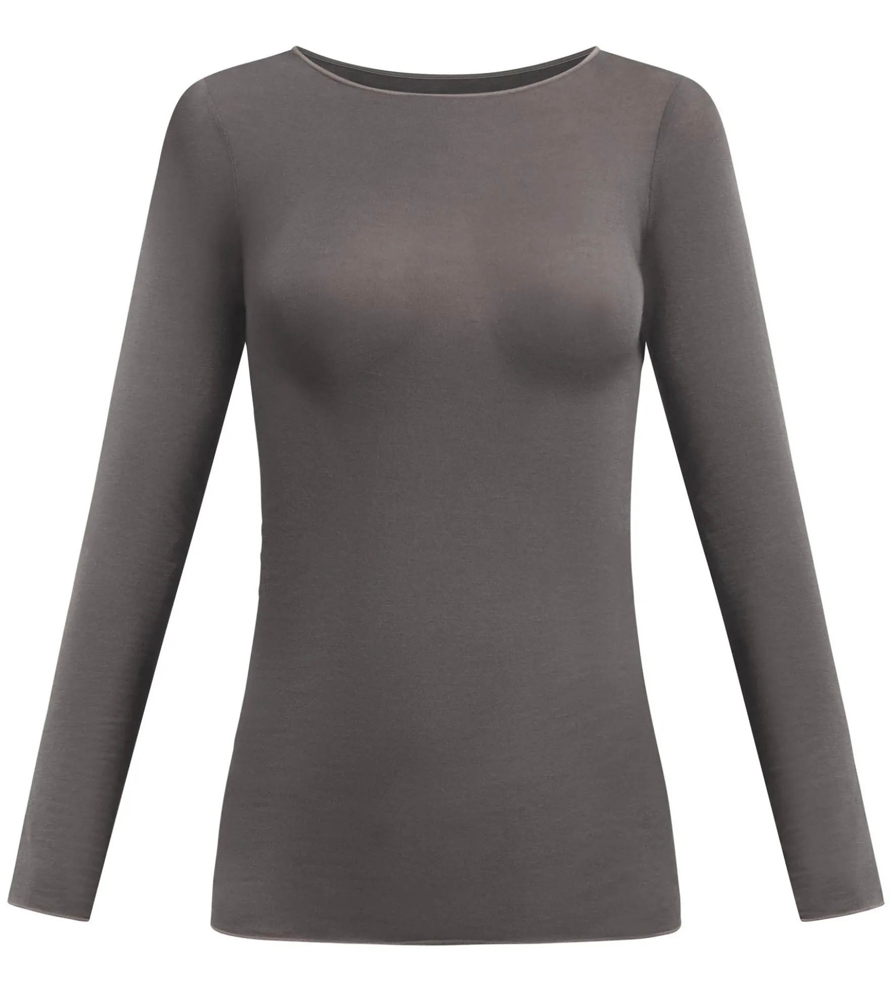 T-shirt col rond gris acier Thermal Light
