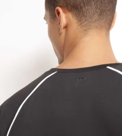 T-shirt de sport homme en matière aérée Noir Dim Move