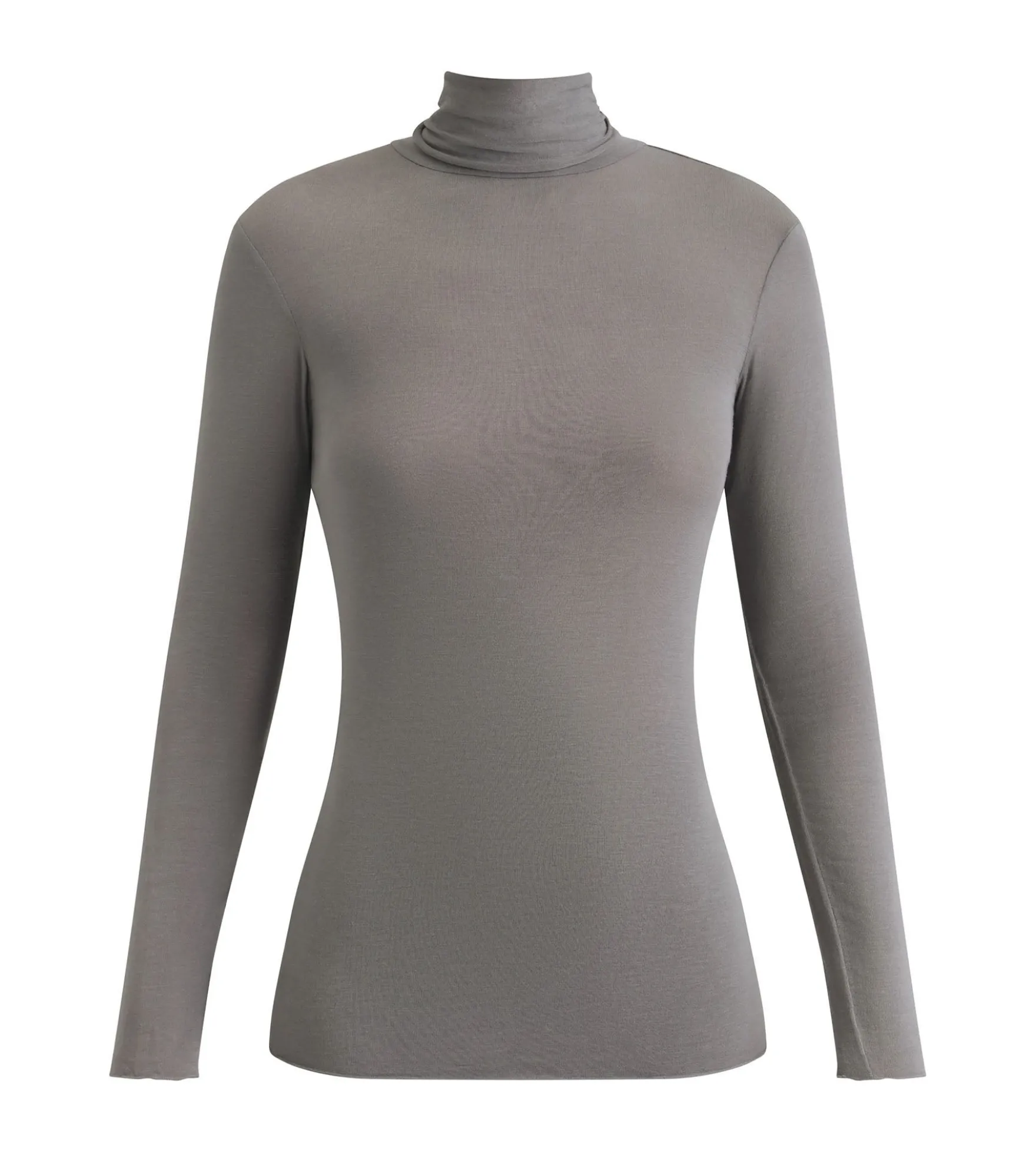 T-shirt femme à col montant Gris Dim Thermal