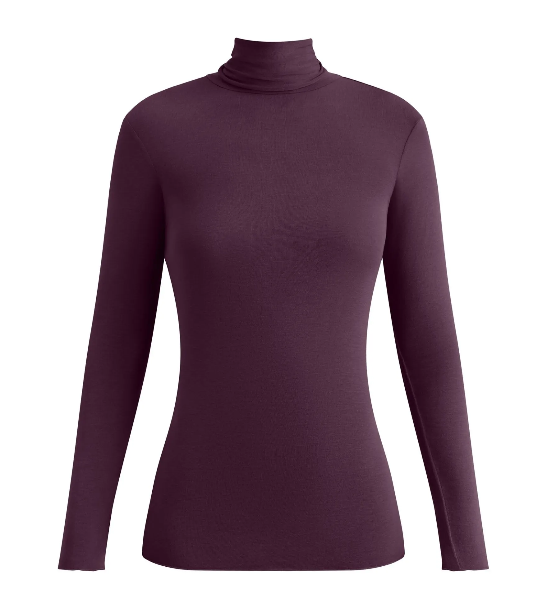 T-shirt femme à col montant Violet Dim Thermal