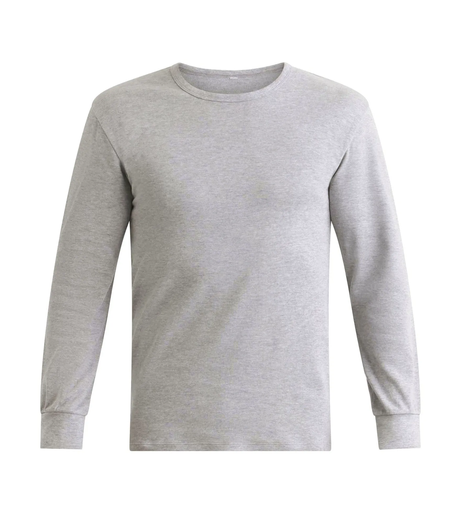 T-shirt homme en coton gris chiné Dim Thermal